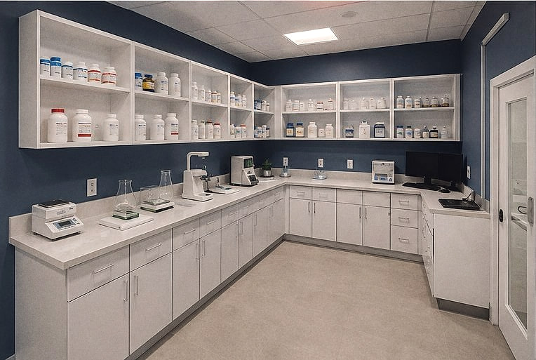 Design rendering of Pharmacy fit-out in Tarzana, California — view 3