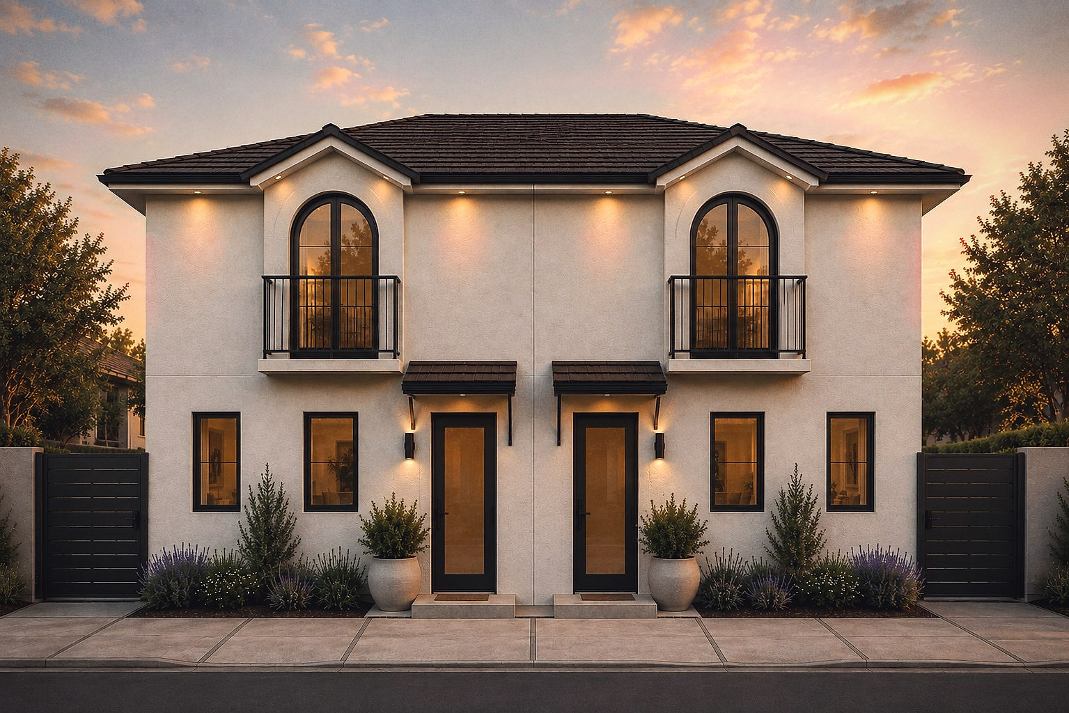 Design rendering of a Multi-family project in Los Angeles, California by M&N Home Design