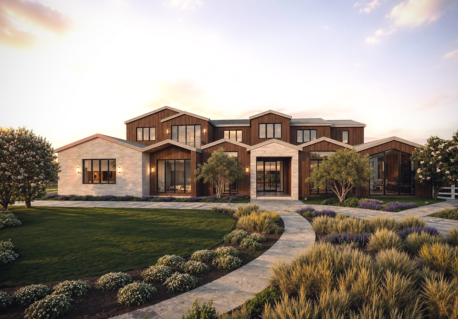 Design rendering of a Single family project in Hidden Hills, California by M&N Home Design
