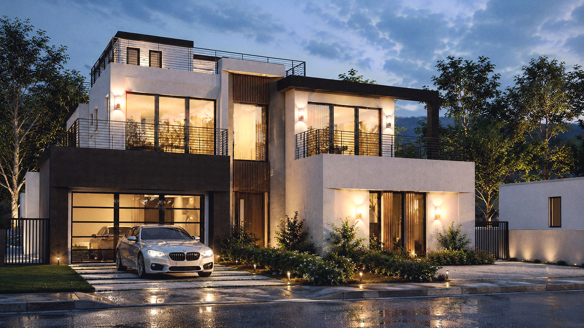 Design rendering of a Single family project in Pacific Palisades, California by M&N Home Design
